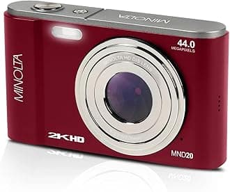 MND20 44 MP / 2.7K Ultra HD Digital Camera (Red)