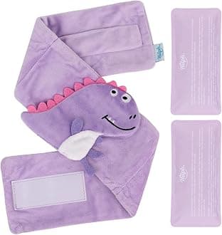 Hilph Baby Colic and Gas Relief for Newborns Infants, Heated Tummy Wrap, Baby Swaddling Belt Warmth, Natural Relief for Upset Stomach in Babies and Toddlers (Purple Dinosaur)