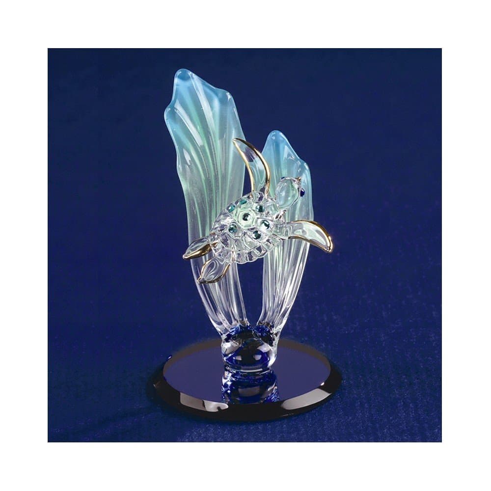 Sea Turtle Glass Figurine