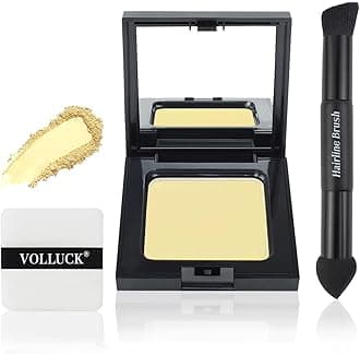 VOLLUCK Root Touch up Powder, Long-lasting Gray Hair Cover up Powder for All Hair Types, Waterproof for Women and Men (Light-Blonde, 0.42 0unce)