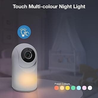 VTech VM7467 Baby Monitor with 7" LCD Screen,Remote Pan Tilt Zoom,178° Wide-Angle View,Soothing Sounds and Lullabies,Multi-Colour Night Light,2-Way Talk,Temperature Sensor,No Need Wi-Fi Network