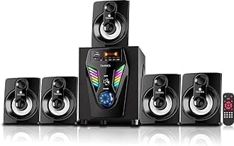 TRONICA FD-201 35W 5.1 Channel Bluetooth Home Theater System with Remote FM USB AUX LED TV Support - Subwoofer, Bookshelf, Woofer, Satellite Speakers