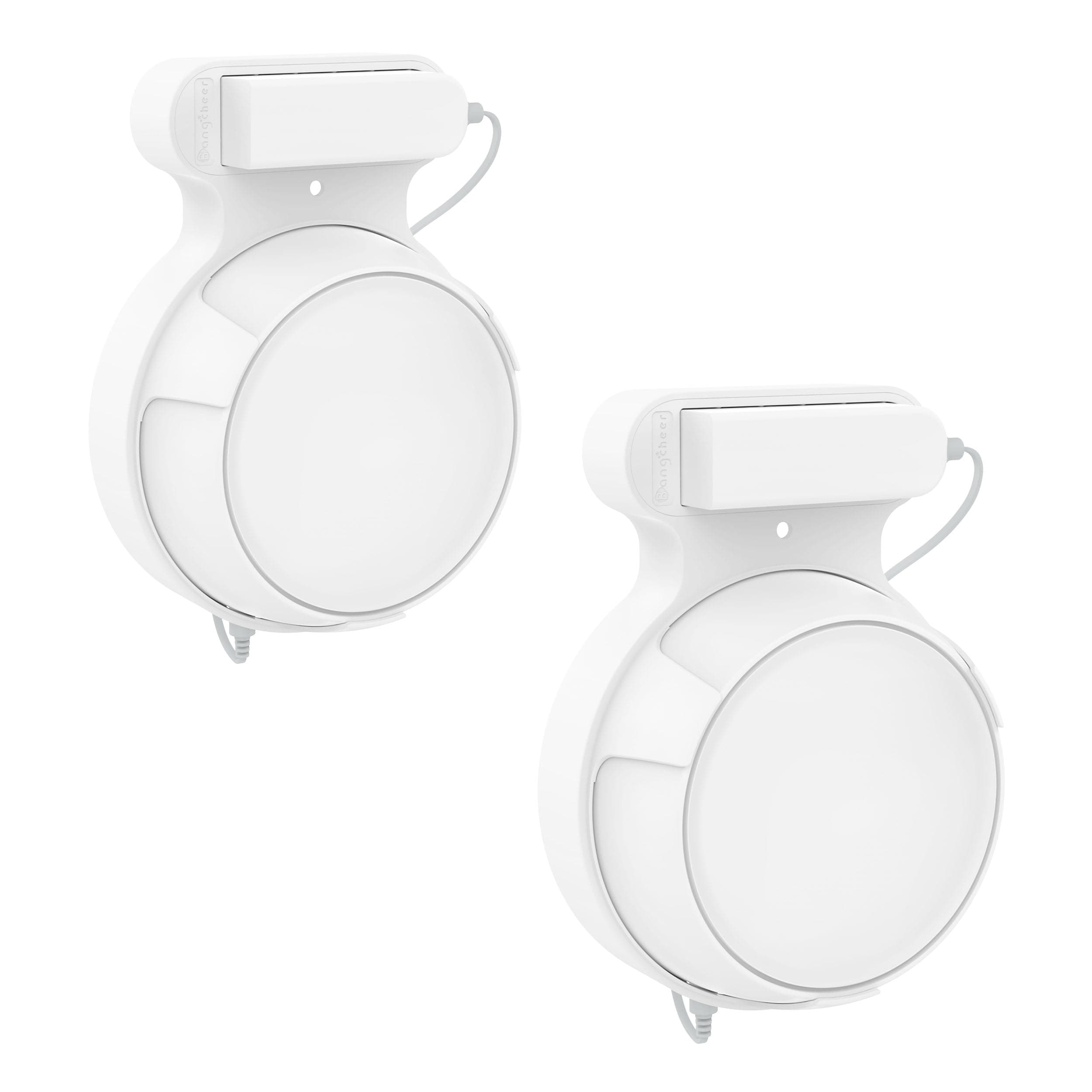 Wall Mount Bracket for TP-Link Deco BE23/BE25/BE3600/BE5000 Mesh WiFi 7 System Network and Power Cord Management Space-Saving TP-Link WiFi 7 Router Wall Mount Bracket (White-2Pack,White)