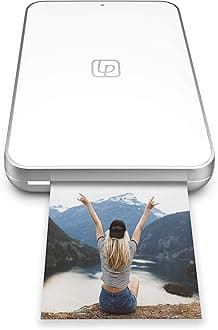 Lifeprint Ultra Slim Printer | White | Portable Bluetooth Photo, Video & GIF Instant Printer with Video Embed Technology, Editing Suite & Social App for iOS and Android
