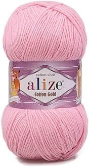 ALIZE Cotton Gold Yarn. 518 Ballerina Pink