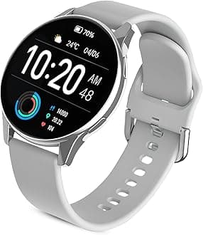 GameSir EVO Vista Premium Smartwatch, 1.3” HD Display Bluetooth Calling, Fitness & Sleep Tracker, 100+ Sports Modes, IP67 Waterproof Compatible with Android & iOS for Men’s & Women (Colour-Grey)