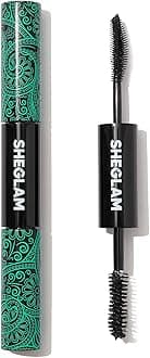 SHEGLAM2 In 1 Black Volume and Length Waterproof Mascara Long Lasting Dual-Ended Tubing Eye Makeup