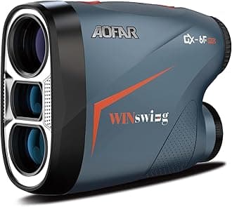 AOFAR GX-6F PRO Golf Rangefinder Update Version with Slope and Angle Switch, Flag Lock with Pulse Vibration and Closer Scanning, Continuous Scan, Measures up to 600 Yards, Readings Fast and Accurate