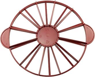 Tegg Cake Marker Round Cake Slice and Pie Slicer Divider 10 or 12 Slices Double Sided Cake Portion Marker Red