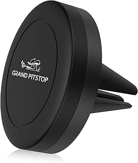 – GRAND PITSTOP Universal Magnetic Air Vent Mount Car Mobile Holder Claw Grip Holder Sturdy Super Strong Magnetic Hold 360° Rotational Black