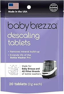 Baby Brezza Descaling Tablets Bottle Washer Pro and All Brands of Bottle Washers