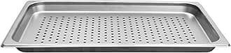 TrueCraftware-Full Size 1-1/4" Deep Perforated Stainless Steel Anti-Jamming Steam Pan 24 Gauge- Chafing Steam Food Pan Anti-Jam Table Hotel Pans for Restaurant Family Events Personal Catering Use