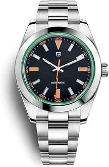 HaiQin Pagani Design 1733 Men's Automatic Mechanical Watches Japan NH35A Movement Green Synthetic Sapphire Lightning Pointer 100M Waterproof Fashion Casual Sports WristWatches