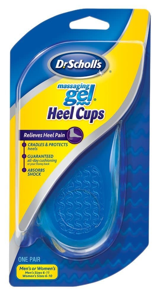Massaging Gel Heel Cups, Medium, 1 Pair Package