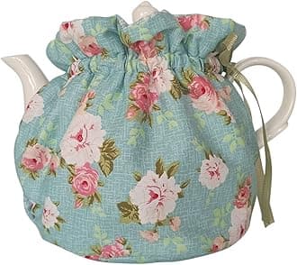 JOONOR Tea Cosy - Pure Cotton Printed Tea Cosy, Kitchen Tea Pot Dust Cover, Breakfast Warmer, Insulation and Keep Warm, Color#5