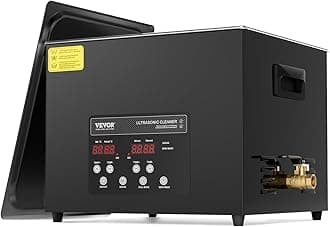 VEVOR 15L Ultrasonic Cleaner, 360W Digital Ultrasonic Cleaning Machine with Gentle Mode and Enhanced Degassing, 40kHz Industrial Ultrasonic Cleaner with Heater and