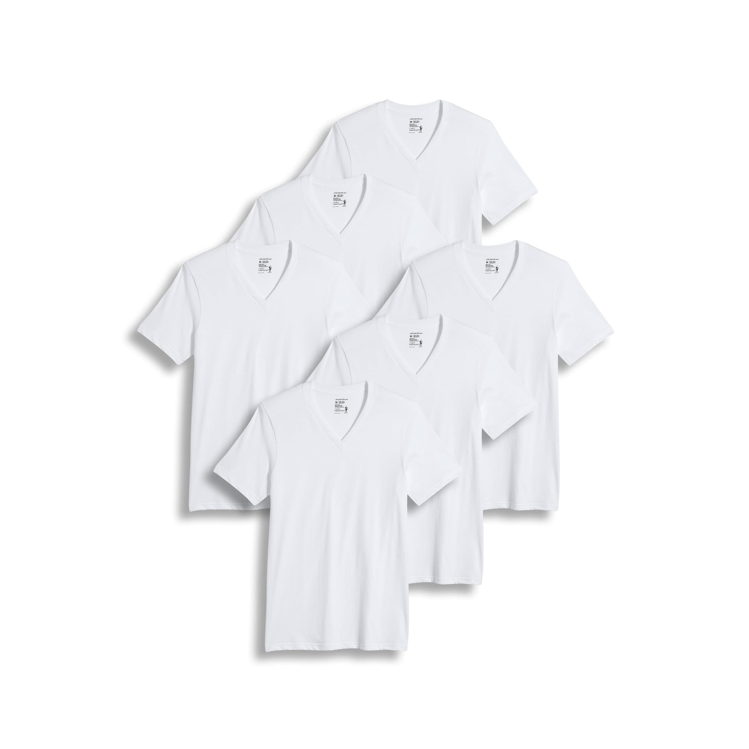 Jockey Men's Undershirt Classic V-Neck Undershirt - 6 Pack
