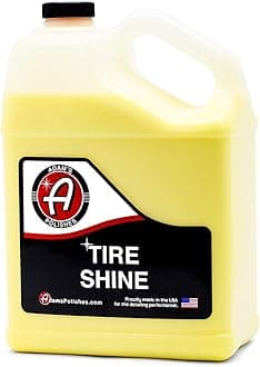 Adam's SiO2 Infused Tire Shine Gallon - Achieve a Lustrous, Dark, Long Lasting Shine - Non-Greasy and No Sling Formulation Infused With SiO2 For Increased a Longer, Durable Shine