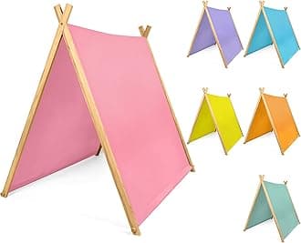 6 Pack Teepee Tents Bulk, Sleepover Play Tents Washable Foldable Teepee Shelter for Indoor Outdoor Slumber Pajama Party (Colorful)