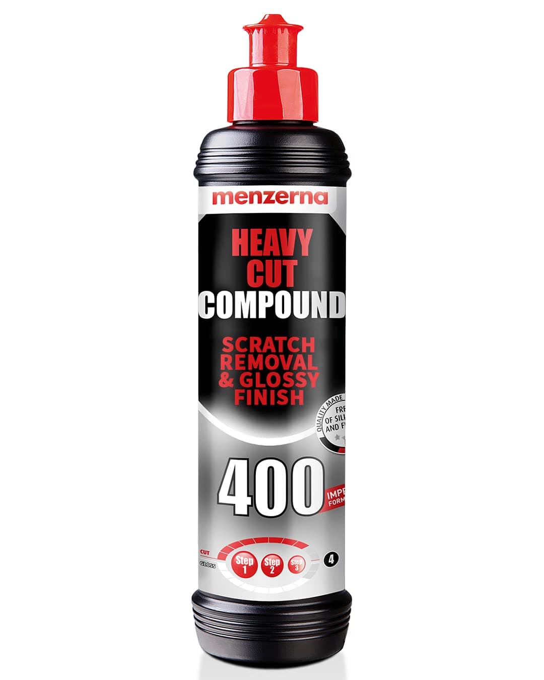 "Heavy Cut Compound 400" Polish I Heavy Cut, Medium Cut & Finish I Buffing & Polishing Compound for Scratch Repair I For Scratches, Swirls & Holograms I High Abrasion, silicone free I 250ml