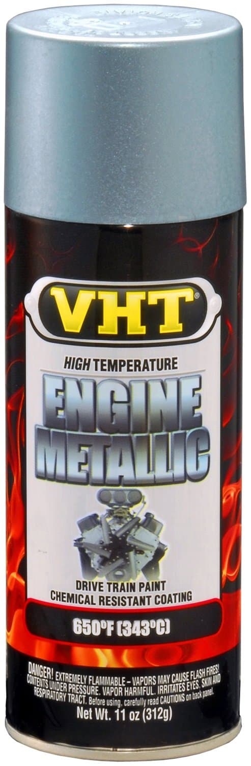 VHT SP403 Engine Metallic High Heat Spray Paint – Titanium Silver Blue – 11 oz. Aerosol Can