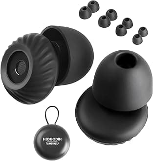 Motorcycle Ear Plugs Wind Noise, Concert Ear Plugs Hearing Protection, 25-30dB Noise Reduction Earplugs for Concerts, Sleep, Motorcycle, Work, Gifts for Women Men. 8 Eartips, Black