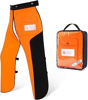 Chainsaw Chaps Apron 8-Layer Wrap for Men/Women Loggers Forest Workers Protective Chain Saw Pants Adjustable