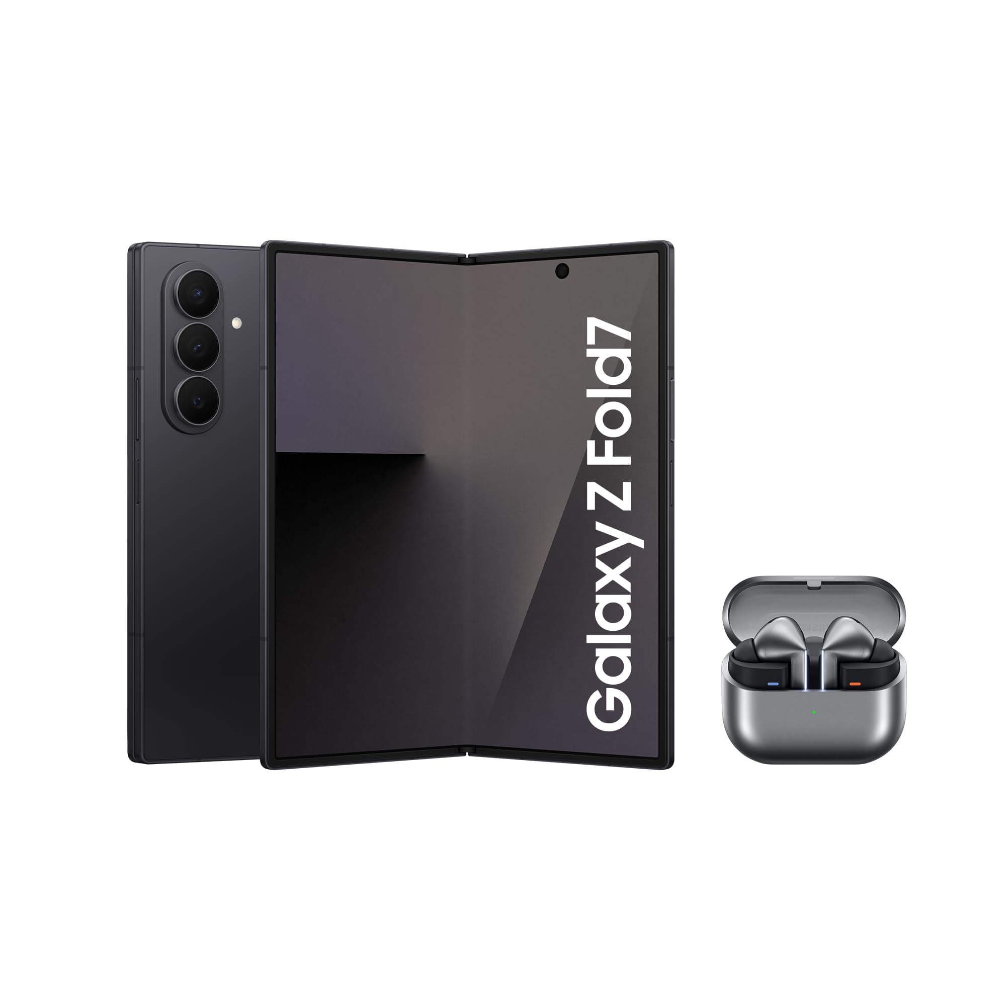 Galaxy Z Fold7 with Buds3 Pro,Thin and Light Foldable Design,Large Screen,200MP Camera,256GB Storage,12GB Memory,4400 mAh Battery,Jetblack,3 Year Extended Warranty (UK Version)