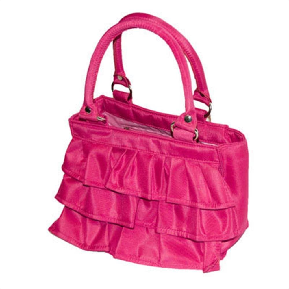 LDS Scripture Tote- Women's Pink Ruffle Regular Print Scripture Case for Girls