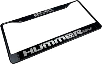 Compatible with GMC Hummer EV - Black License Plate Frame