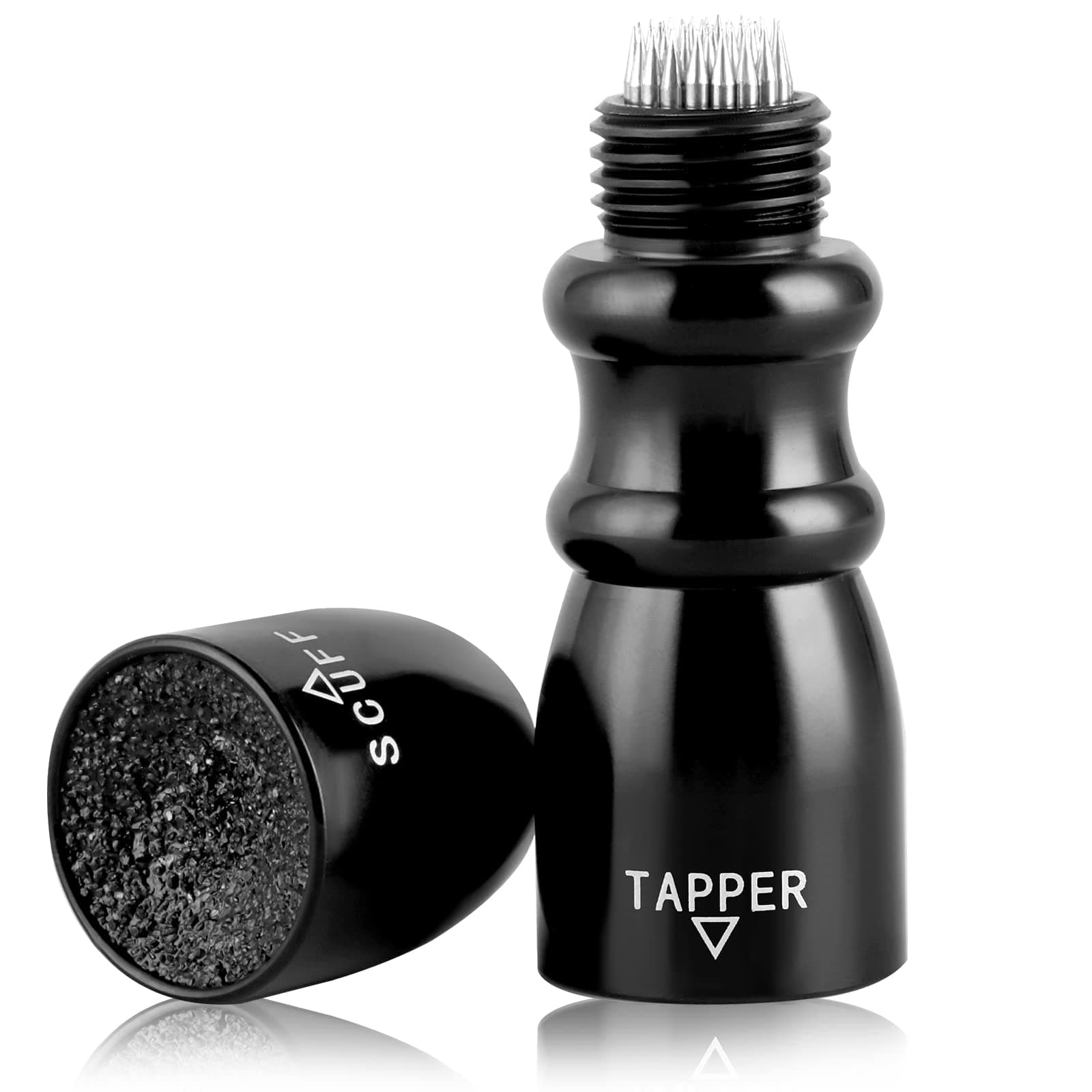 Thinp Pool Cue Tip Shaper, Pool Cue Accessories 3 in 1 Billiard Cue Stick Tip Tool Shaper/Scuffer/Aerator Billiards Accessories Stainless Steel Cue Tip Shaper Pool Stick Accessories (Black)