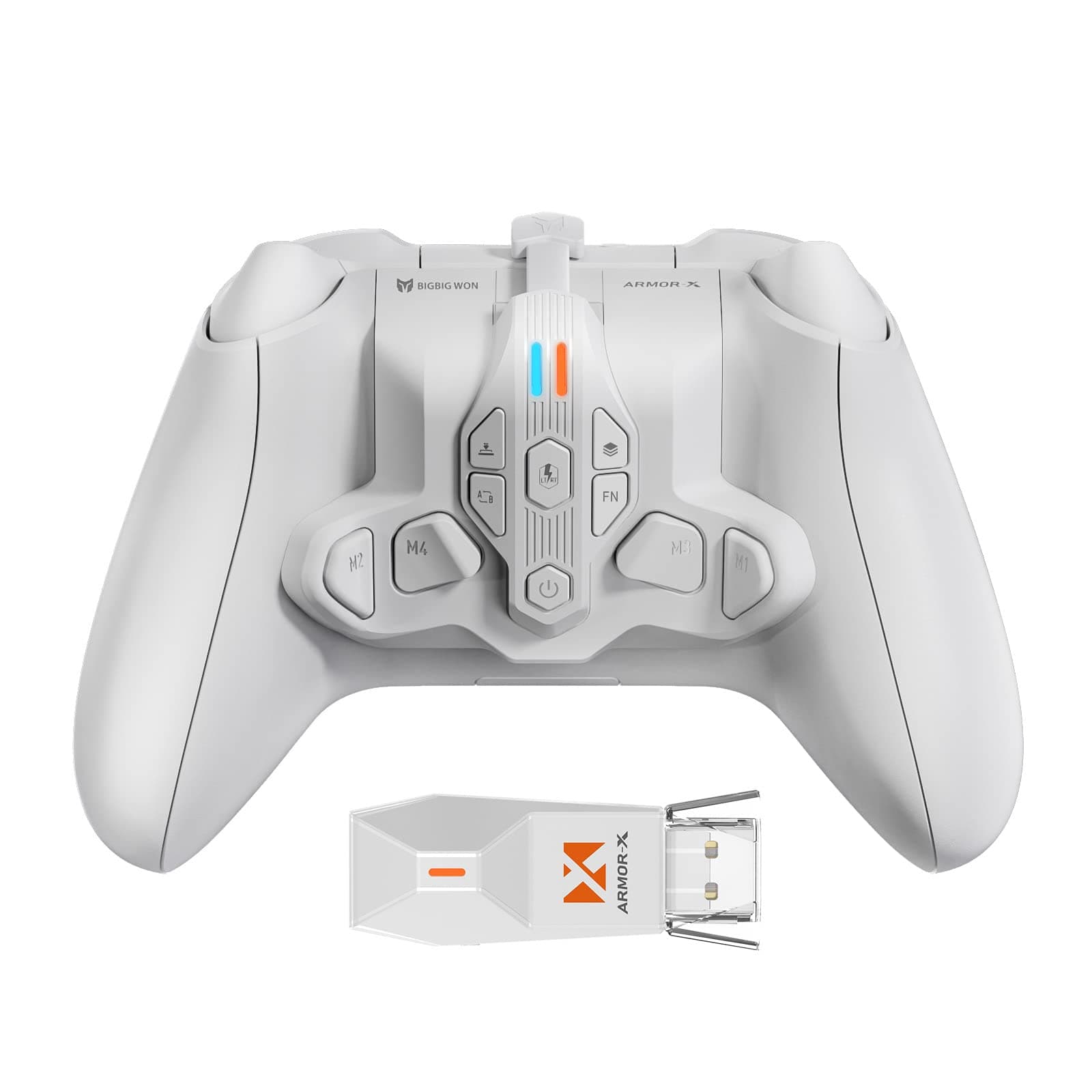 Wireless Back Button Attachment, BIGBIG WON ARMOR-X for Xbox Series X|S Controller Working on Xbox Series X/S|Xbox One|Switch|PC, Audio, Mapping, Macro, Turbo Controller Paddles