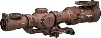SIG SAUER Tango-MSR LPVO 1-6x24mm Waterproof Fogproof Rugged Tactical Hunting Rifle Scope | Second Focal Plane/SFP/F2 | Includes Alpha-MSR Aluminum Mount, Flip-Back Lens Covers