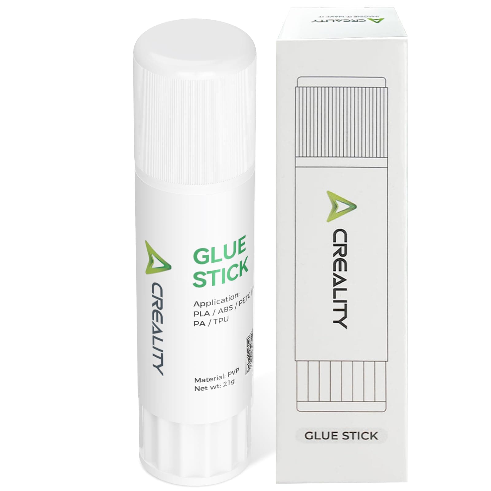 Creality 3D Printer Glue Sticks for Hot Bed Warping Reducing 3D Printer Bed Adhesive PVP Solid 3D Print Glue Stick 3D Gloop for PLA/ABS/PETG/PC/PA/TPU(Pack of 1)