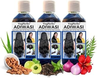 Original Adivasi Hair Growth Oil | Ayurvedic Adiwasi Herbal Kesh Tel With Natural Rosemary Essential & Biotin For Control Hairfall Anti Dandruff (Pack Of 1), 100 Grams