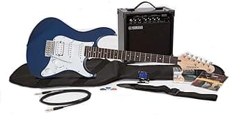YamahaPacifica Series Pac012; Electric Guitar Black, GigMaker Pack, Metallic Blue