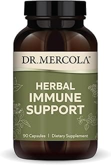 Dr. Mercola Herbal Immune Support, 30 Servings (90 Capsules), Dietary Supplement, Supports Immune Heath and Detoxification Processes, Non-GMO