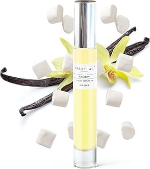 Scentual Fragrances, Luxury Perfume Oil, Ultra-Concentrated Women Roll-On Fragrance Oil, Long Lasting Rollerball Travel Mini Perfume, Vegan, Alcohol & Cruelty Free 10ml (Sugar Baby)