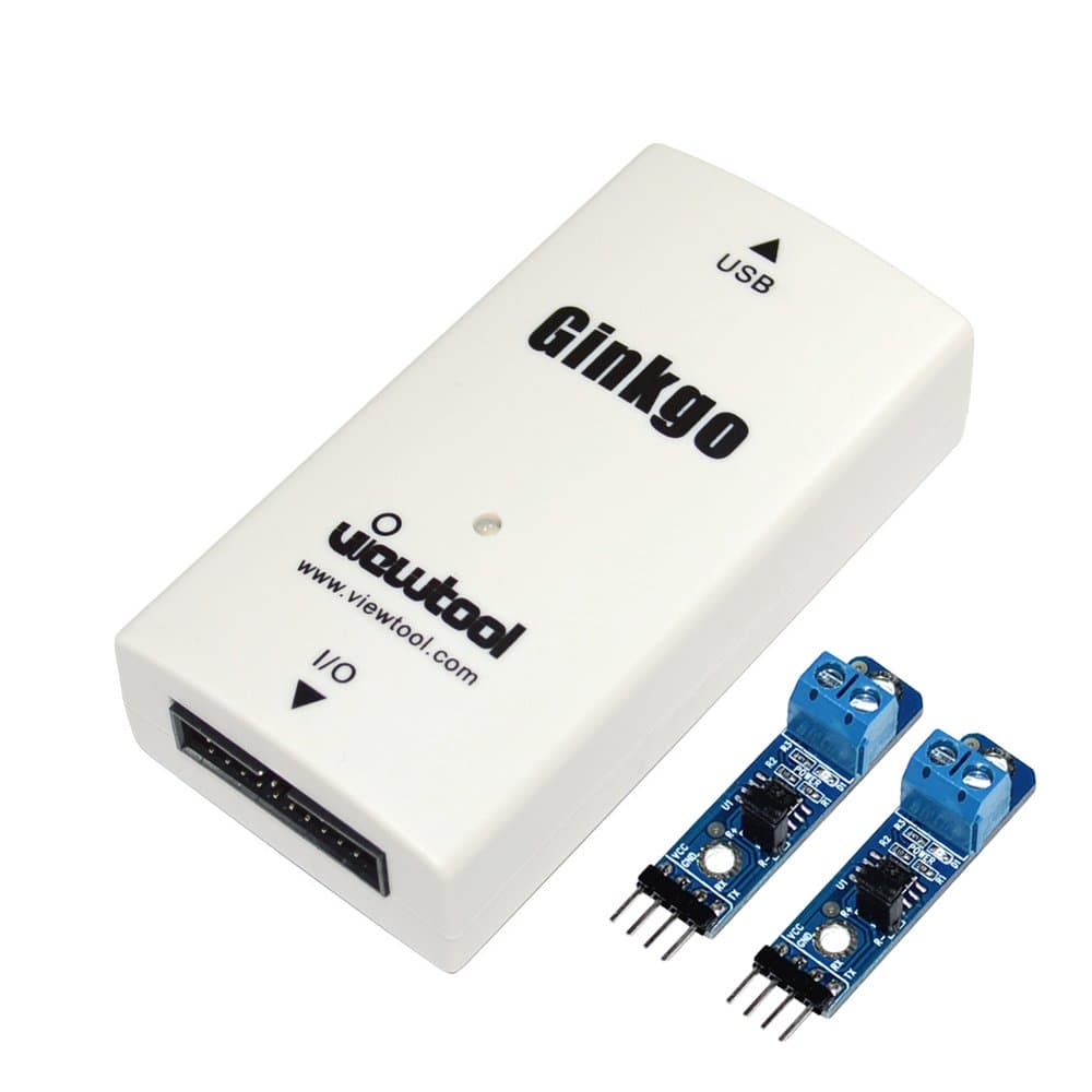 Ginkgo USB to CAN Bus Adapter Support Windows/Linux/MAC/Android/Raspberry Pi USB-CAN Converter Compatible with I2C/SPI/UART/GPIO