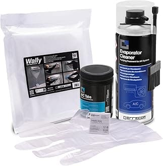 ERRECOM Cleaning Kit for Air Conditioners, includes Evaporator Cleaner PRO A/C Cleaner with Hard Bristle Dispenser Brush, Wally Cleaning Cover, 40 A/C Tabs, long-lasting effect, Disposable Gloves