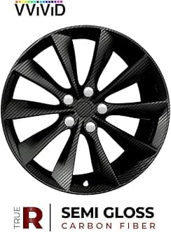 VViViD Black True R Carbon Fiber Vinyl Wrap Roll with Air Release Technology (21ft by 5ft)