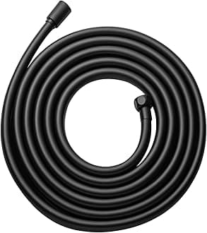 OFFO Ultra-Flex Shower Hose, 198 in Premium RV PVC Handheld Shower Head Hose Flex Hoses Extension with Brass Insert and Nut for Bathing Pet Bathing, Matte Black