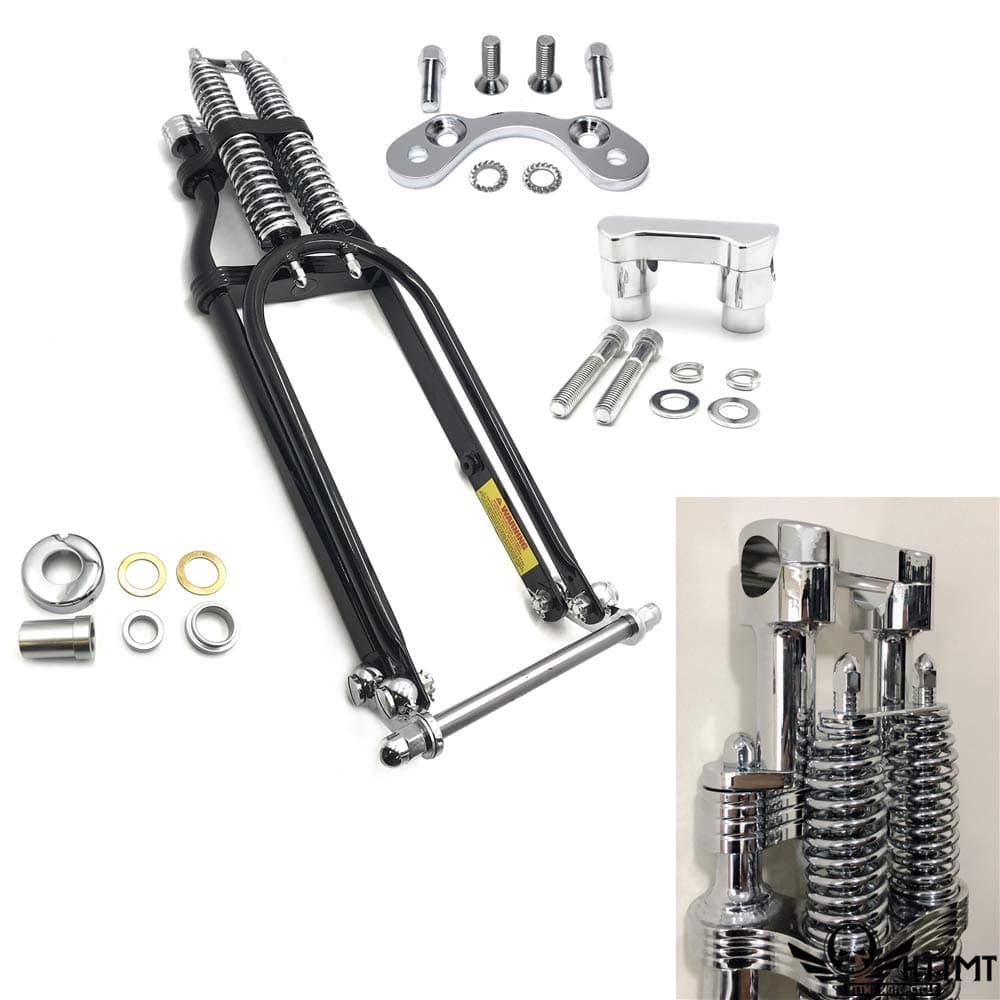 SMT- Springer Front End w/Handlebar Adapter 4" Handlebar Riser Compatible with Harley Custom