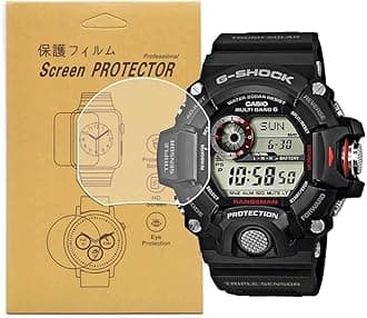 [5-Pack]For Casio GW-9400 /GW9400 Watch Screen Protector, Full Coverage Screen Protector HD Clear Anti-Bubble and Anti-Scratch For gw-9400 / GW-9400-1CR /GW-9400-3CR /GW-9400J-1JF