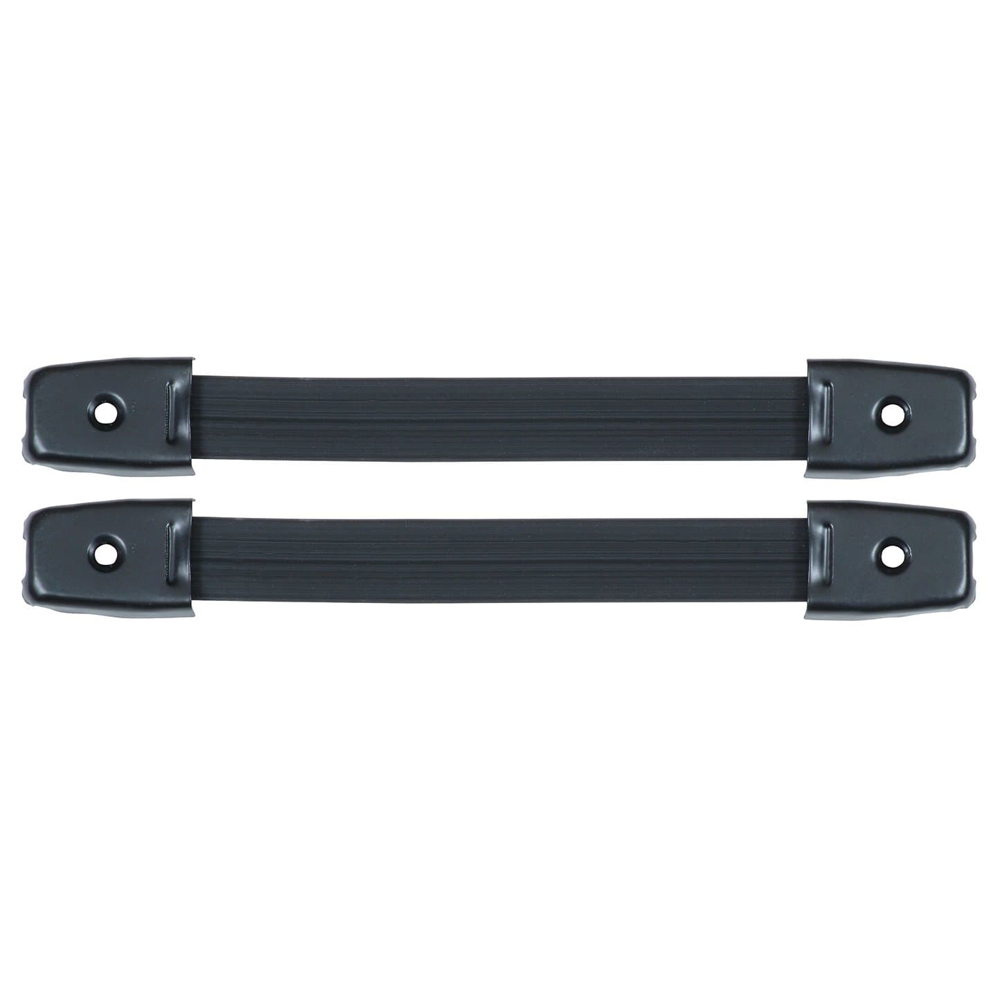 Reliable Hardware Company RH-0570BK-2-A Strap Handle with Black End Caps - Set of 2