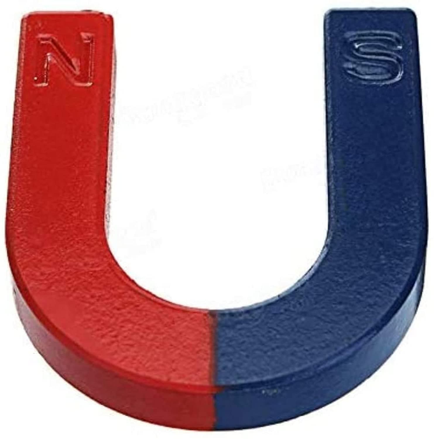 U Shaped Horseshoe Magnet Red Blue Painted Pole for Physics Experiment and Lab & Scientific Supplies Science Education (3 Inch)