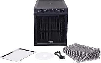 Tribest Sedona SDE-S6780-B Express Electric Food Dehydrator with Stainless Steel Dehydrator Rack Trays, Black