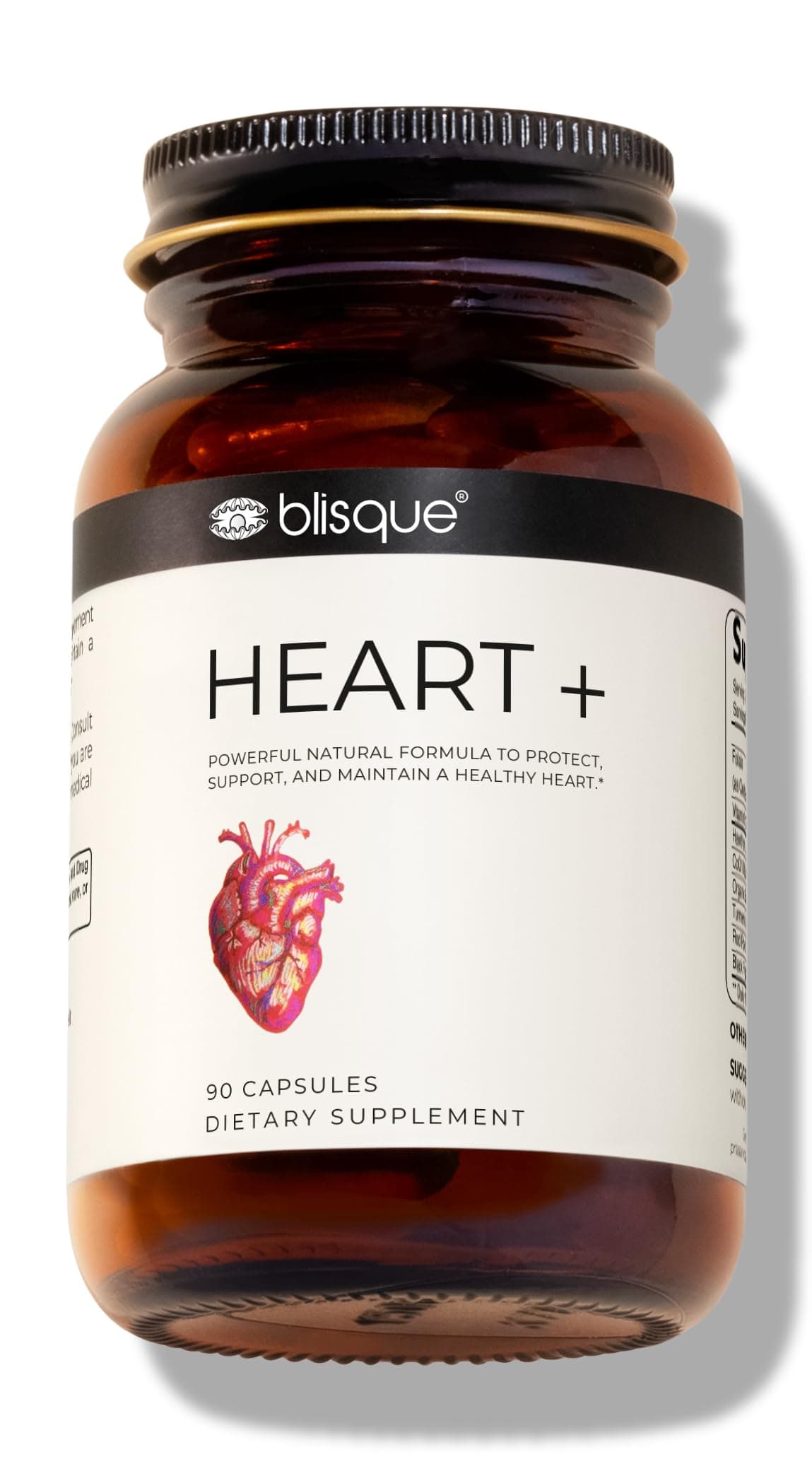 Natural Blood Pressure Support Supplement for Heart Health and Circulation | Doctor-Approved | with 200 mg CoQ10, Hawthorn Berry, Beet Root, Turmeric | 90 Capsules