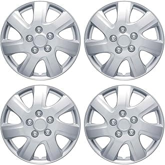BDK Hubcaps Wheel Covers For Toyota Camry 16 Inch Hubcaps Set Of 4, Snap-on Direct OEM Replacement For Toyota Camry Hubcaps 16 Inch Wheel Covers Impact-Resistant High Durability (Full Set of 4)