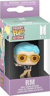 POP! Keychain: BTS - Dynamite - RM Novelty Keyring - Collectable Mini Figure - Stocking Filler - Gift Idea - Official Merchandise - Music Fans - Backpack Decor